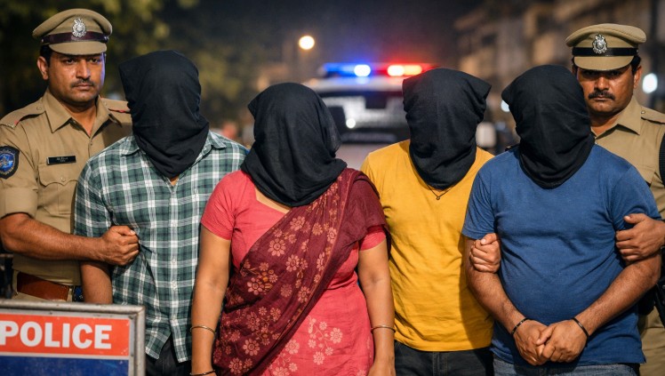 లవర్ కోసం హస్బెండ్ మర్డర్.. జైల్లోకి నలుగురు.